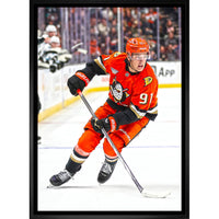Leo Carlsson Anaheim Ducks - Framed Canvas - 22" x 31"-Premium canvas print with gallery-wrapped edges