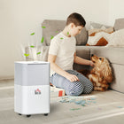 HOMCOM 1260 sq. Ft Portable Quiet Dehumidifier with 3 Modes - White-2 speed and 3 modes to switch your preference