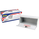 Helix Locking Prescription Drug Cabinet - Heavy-Duty Steel Construction - White-Heavy gauge steel construction with a scratch-resistant finish keeps drugs secured