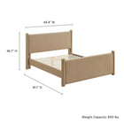 Modway Rael Performance Velvet Full Platform Bed - Taupe-8