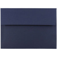 JAM Paper A7 Premium Invitation Envelopes - 5 1/4 x 7 1/4 - Navy Blue - 100 Pack-Envelope Features: Straight flap gum closure, high quality Smooth paper finish