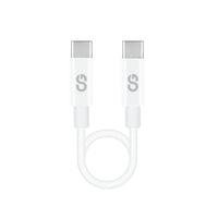 LOGiiX Sync & Charge Shortie 30cm USB-C to USB-C - White-This ultra compact 30cm USB-C to USB-C cable is perfect for use on-the-go