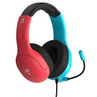 Turtle Beach Airlite Fit Wired Headset for Nintendo Switch - Neon Blue/Red-Premium, Noise-Isolating Ear Cushions with Comfortable Over-Ear Fit