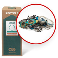 TerraCycle Eyewear - Zero Waste Box - Large-Recycle any brand and size of glasses, goggles, sunglasses, or other eye wear. This includes broken spectacles, sunglasses, glasses, ski goggles, safety glasses and swim goggles.