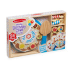 Melissa & Doug Birthday Cake -Wooden pretend play food birthday cake to decorate, slice, serve, and celebrate