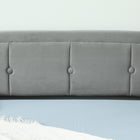 HOMCOM Twin Size Upholstered Trundle Daybed with Storage Pockets - Light Grey-Eucalyptus wood and metal frame ensure long-lasting strength