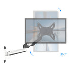 ShoppingAll Pneumatic Gas Spring Single Monitor Wall Mount- White-Monitor can tilt from -85 degrees to +90 degrees