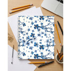 Hilroy Twilight Bloom Notebook - 10-1/2" H x 8" W - 160 Pages - White-7