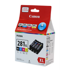 Canon CL-281XL Original Ink Cartridge Value Pack - High Yield - Black/Colour Combo Pack-Combined Genuine PGI-280  Ink Cartridges for full colour printing