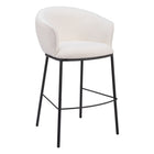 Zuo Essen Barstool - Ivory-Ergonomic and supportive footrest