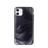 General Supply Goods + Co iPhone 11 XR Hybrid Protective Case - Black Marble-Compatible with: iPhone 11/XR