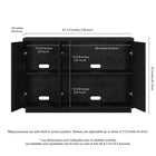 Hudson&Canal Alston 48"W Buffet Table - Black Grain-Product Dimensions: 14" L x 47.5" W x 32" H