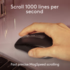 Logitech MX Anywhere 3S Compact Wireless Bluetooth Mouse for Mac - 8K DPI Any-Surface Tracking - Quiet Clicks - USB C - Space Grey-Tracks Anywhere, Goes Everywhere: Work on any surface, even glass , with MX Anywhere 3S wireless mouse, now with an 8K DPI sensor so you can cover more ground with subtle movement