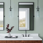 Modway Skylark Pendant Light - Clear/Black-Round Ceiling Canopy