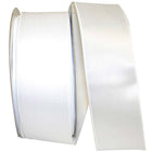 JAM Paper Single Face Satin Ribbon - 2 1/2" W x 50 yd. - White-Size: 2.5" x 50 yards