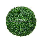 HOMCOM 15.7" Artificial Boxwood Topiary Balls - Green - 2 Pack-Versatile for home, office, or outdoor settings 