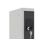Ceha Canada OKK 12" Cube Locker - Gray Door-FULLY WELDED AND ASSEMBLED: Arrives ready to use, saving you time and effort while offering robust construction for long-lasting use