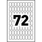 Avery Removable Rectangular Multi-Purpose Labels, White Write On, 3/8" x 5/8", 720 Pack-Removable