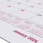 Brownline 2026 Monthly Desk Pad Calendar Refill - 23-1/2" x 18-3/8" - English-Yearly calendar at the bottom of each sheet 