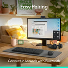 Logitech MK250 Compact Wireless Mouse & Keyboard Combo - Graphite-Durable and reliable: Built for quality, MK250 Bluetooth keyboard offers long-lasting keys, a spill-resistant design, and a 12-month keyboard battery life