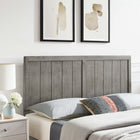 Modway Robbie Wood Full Headboard - Grey-Panel Detail
