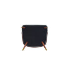 Manhattan Comfort Reeva 23.23" Modern Leatherette Upholstered Dining Chair - Walnut and Graphite Grey  - Set of 2-30 Day Limited Manufacturer's Warranty