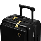 Champs Onyx Carry-on Luggage - Black-Light-weight trolley. Adjustable height, aluminum telescopic trolley system