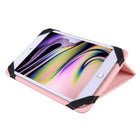 Basic Tech Universal Folio Case for 7" - 8" Tablets - Pink-Smooth vegan leather