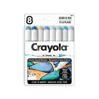 Crayola Colour Collections Dual-Tip Alcohol-Based Markers - Sand & Sea Edition - 8 Pack-Crayola colour collections dual-tip alcohol markers: premium set of 8 dual-tip, alcohol-based markers for adult colouring - featuring fine and chisel tips