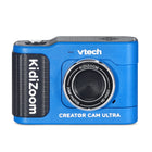 VTech KidiZoom Creator Cam Ultra Kids’ Digital Camera - Bilingual English/French-Use hand gestures to pop up more than 40 on-screen animations, use creativity tools to create trick videos like upside-down and miniature effects