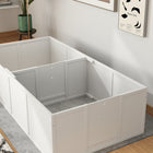 PawHut Whelping Box for Dogs for Medium Dogs - 77" L x 38" W-Colour: White