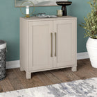 Hudson&Canal Chabot 28"W Accent Cabinet - Alder White-Crafted of sturdy MDF materials in an alder white finish
