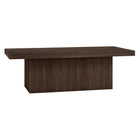 Hudson&Canal Torren 48"W Rectangular Coffee Table - Alder Brown-A modern contemporary design for your living room, den, and more