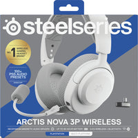 SteelSeries Arctis Nova 3P Wireless Gaming Headset for PlayStation 5 - White-Presets for cod, fortnite, and more: Control your audio using the mobile app to hear footsteps better in game. Unlock total audio control with 200+ game presets in the Arctis Companion