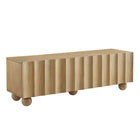 Modway Sorren Scalloped 54" Wood TV Stand - Natural-Modern 54" TV Stand