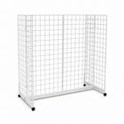 Wamaco Gondola Base Kit with Four 2' x 5' Grid Panels - White-All-in-One Kit - No need to search around confused by what gridwall parts work together because, once assembled, this kit provides a functional Gondola display unit.