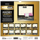 WSBL 2026 Terry Redlin Note Nook Monthly Wall Calendar - 12" W x 12" H  - English-Two pockets for every month
