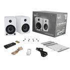 Kanto YU4 Powered Bookshelf Speakers with Bluetooth and Phono Preamp, Matte White - 2 Pack-4” Kevlar drivers and 1” silk dome tweeters deliver crisp highs and wonderfully balanced mid-range