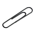 JAM Paper Colourful Jumbo Paper Clips - 2"- Black - 75 Pack-Quantity: 75 per box | Packed in a reusable clear box to keep your desktop or your desk drawer organized