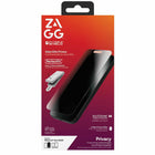 ZAGG InvisibleShield Glass Elite 2-Way Privacy Screen Protector for iPhone 17 Air-Clean, Smudge-free Screen: The ClearPrint  surface treatment disperses the oil from your fingertips, making fingerprint smudges nearly invisible when your screen is turned on