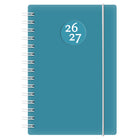 W.Maxwell 2026-27 Euro Daily Planner - 5.25" W x 8" H - Blue-August 2026 to July 2027