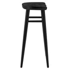 Modway Saville Backless Wood Bar Stools - Black - Set of 2-No Assembly Required