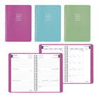 Blueline 13 Months Weekly/Monthly Academic Planner - July to July - 8" H x 5" W - Assorted Colours - Bilingual-13 Months, July to July