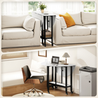 HOMCOM Rolling Drop Leaf Folding Dining Table with Open Storage Shelf for 4-6 - White Marble-Assembly required