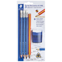 Staedtler Norica Jumbo Triangle HB Pencils - 5 Pack-3 jumbo triangular Learner’s Norica pencils with 4mm lead diameter