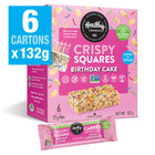 Healthy Crunch Birthday Cake Crispy Squares - 22 gr - Pack de 36-Gluten-free