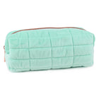 Fashion Stationery Quilted Plush Pencil Case - Mint-Ideal for holding pens, pencils and small accessories