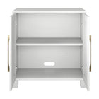 Hudson&Canal Chabot 28"W Accent Cabinet - White-Clean with a soft, dry cloth and no harsh chemicals or abrasive cleaning materials