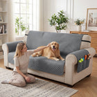 PawHut Waterproof Dog Bed Cover, 3 Seater Sofa Couch Cover for Dogs-Keeps your living space tidy with two large armrest pockets for essentials