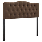 Modway Annabel Premium Linen Blend King Headboard - Cocoa-Premium Linen Blend Upholstery